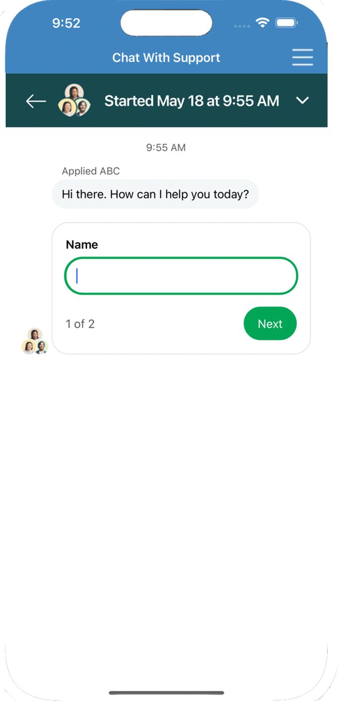 ATrack support chat