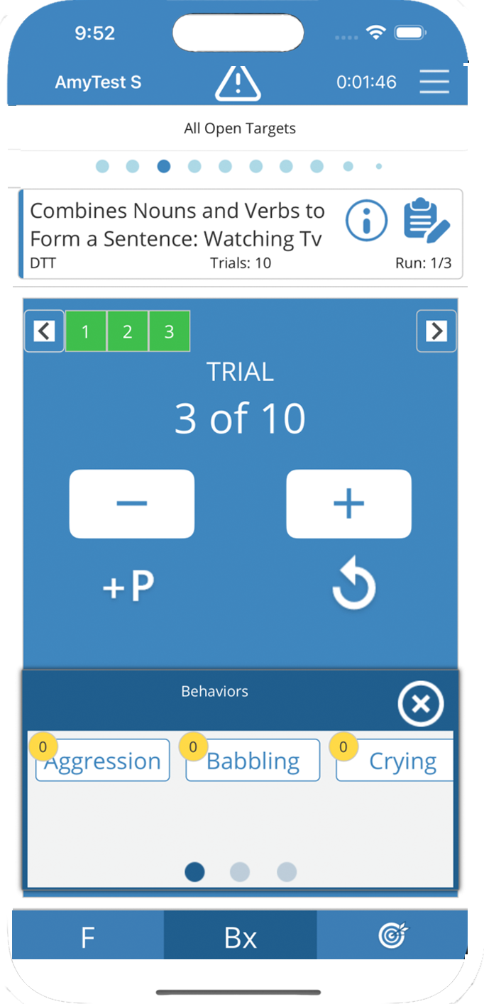 ATrack session trial