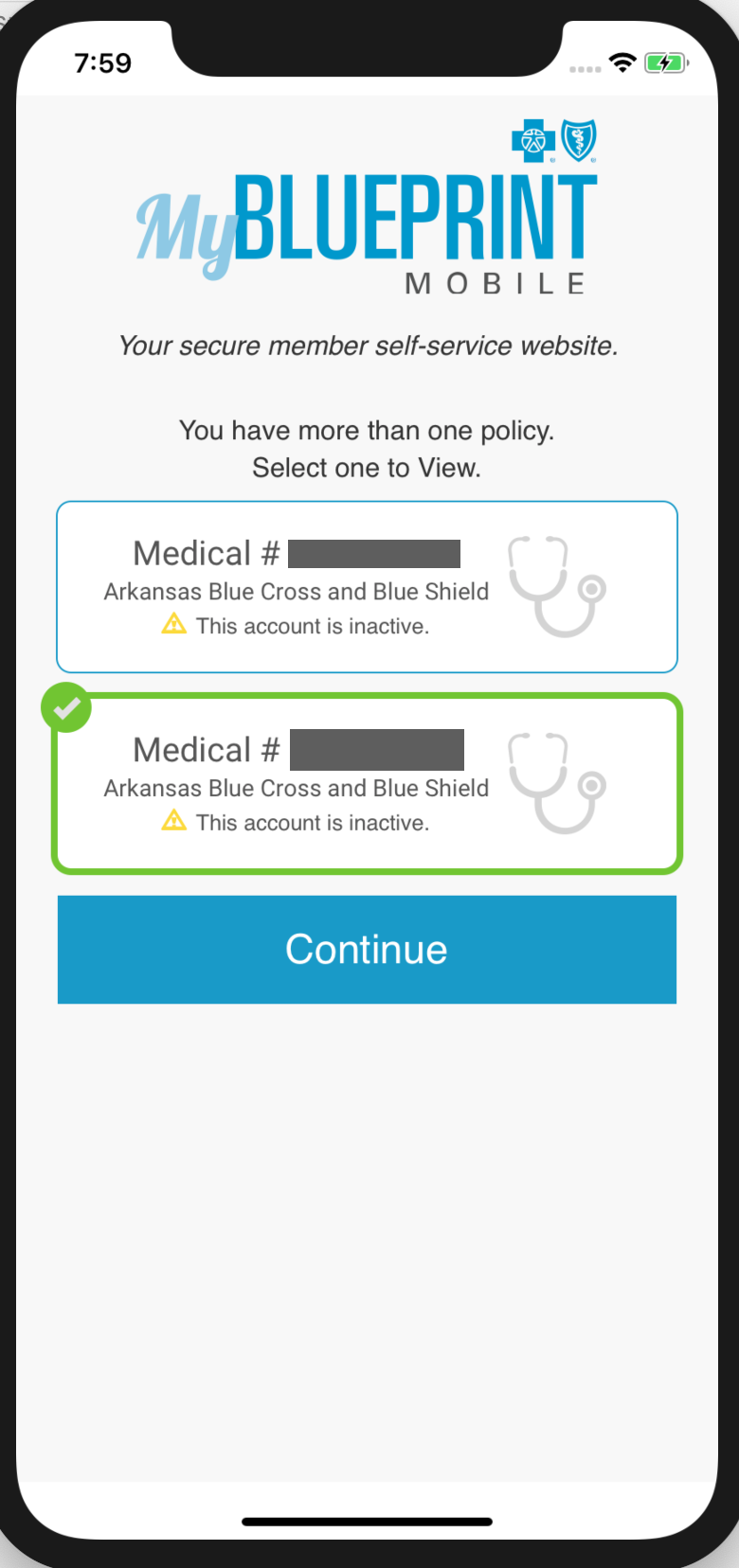 My BluePrint select policy