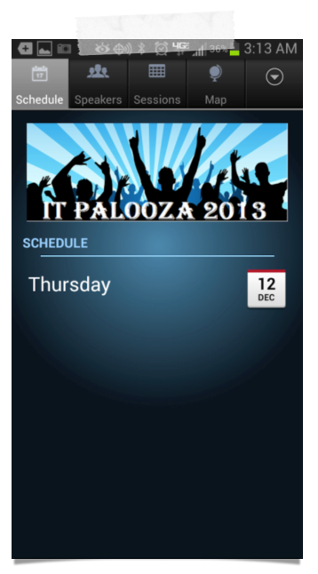 ITPalooza 2013 schedule