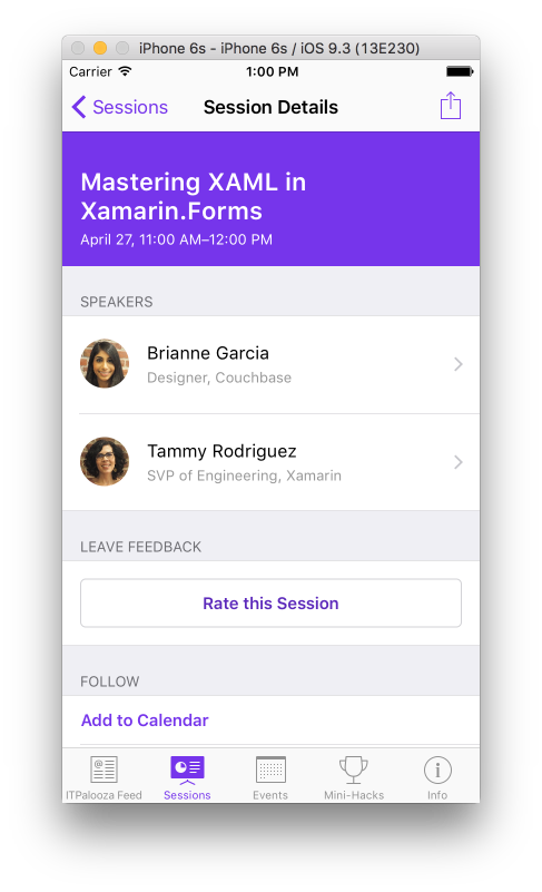 Session details
