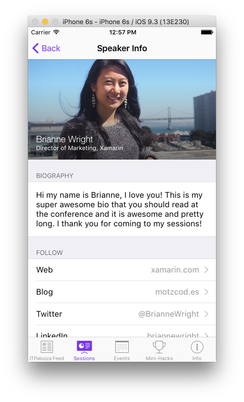 Speaker info