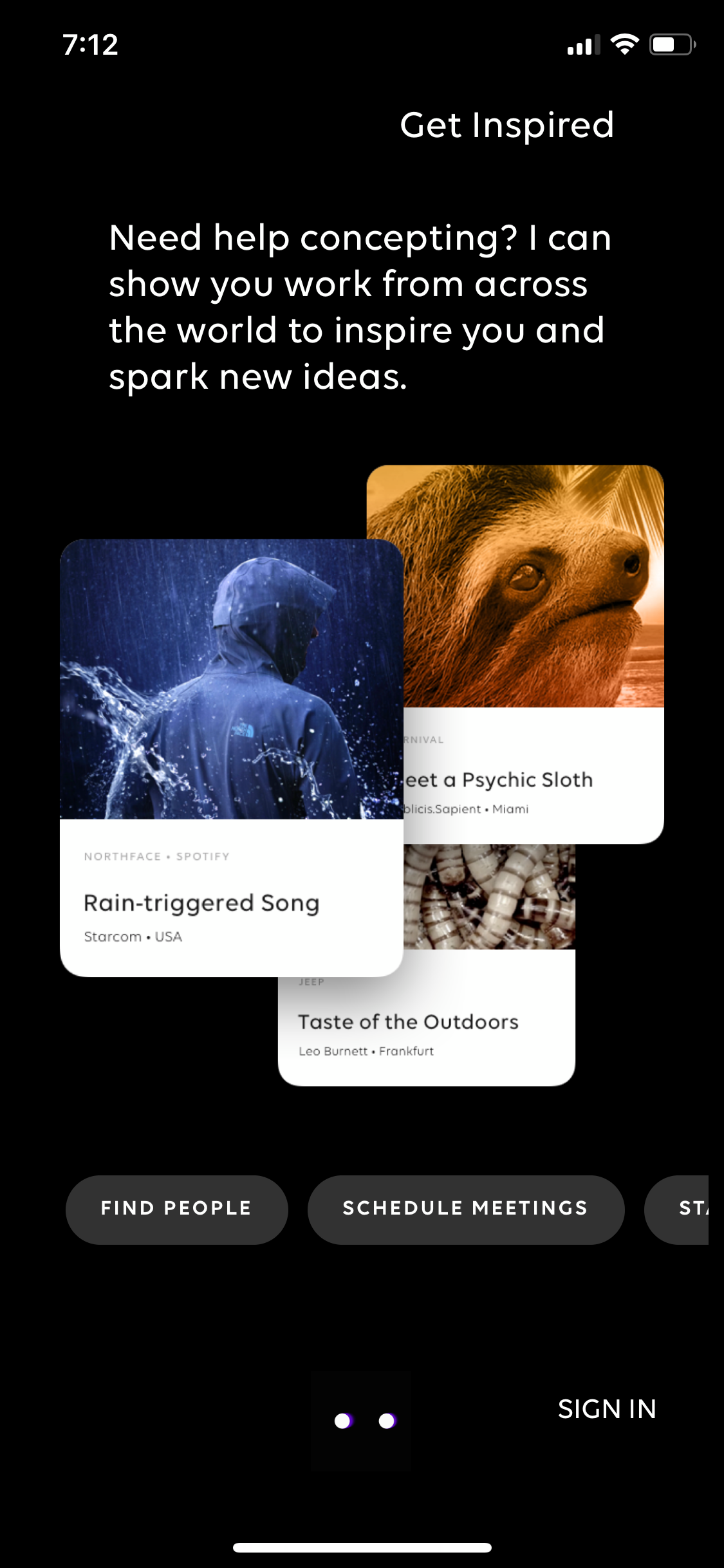 Marcel get inspired — curated content