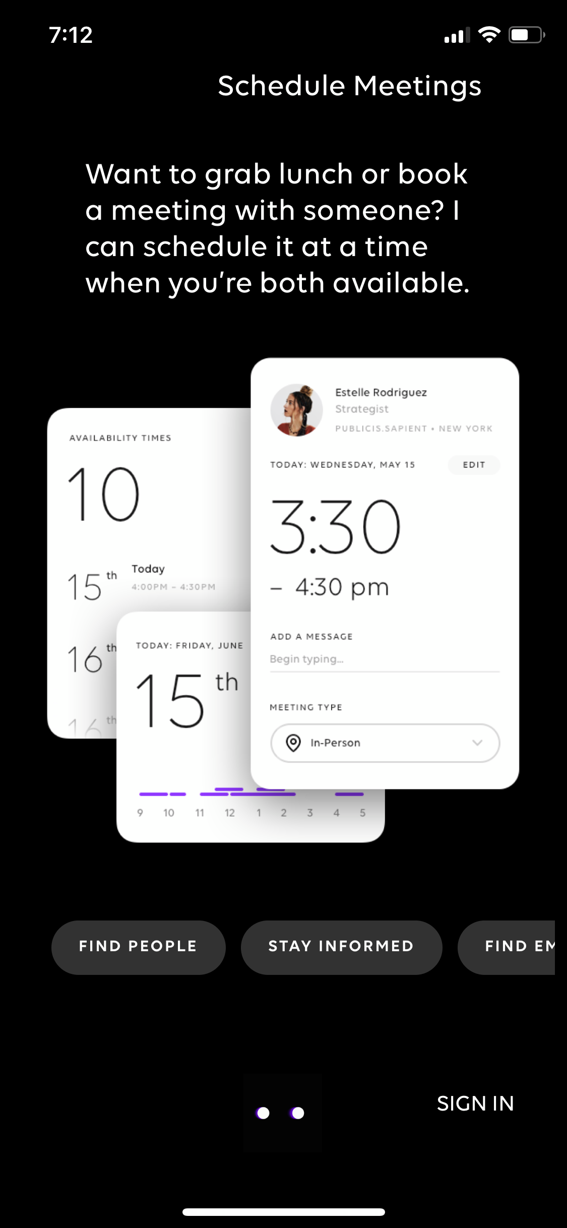 Marcel schedule meetings