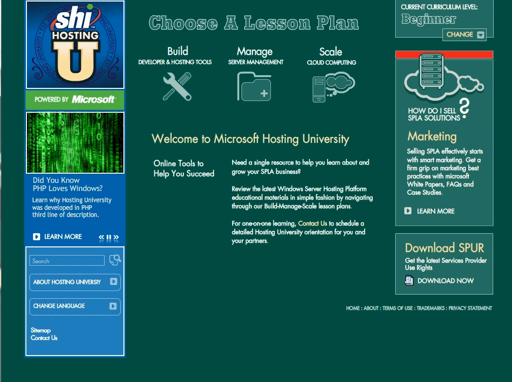 Home — Choose a Lesson Plan (Build / Manage / Scale)