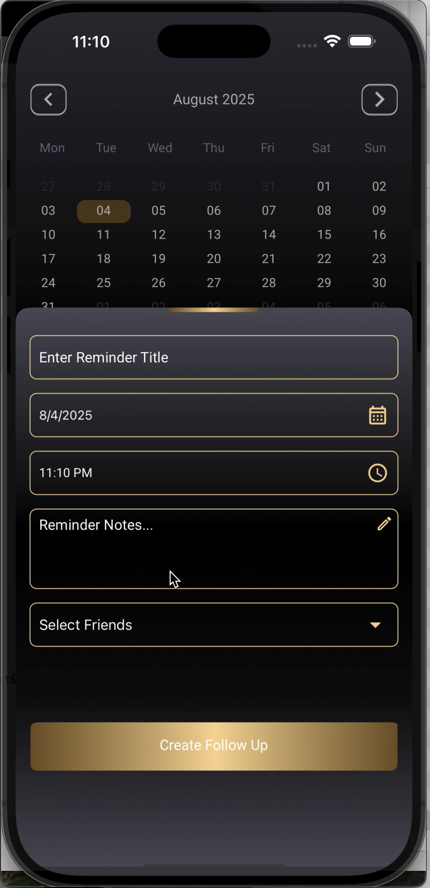 SmartCard Scheduling screen