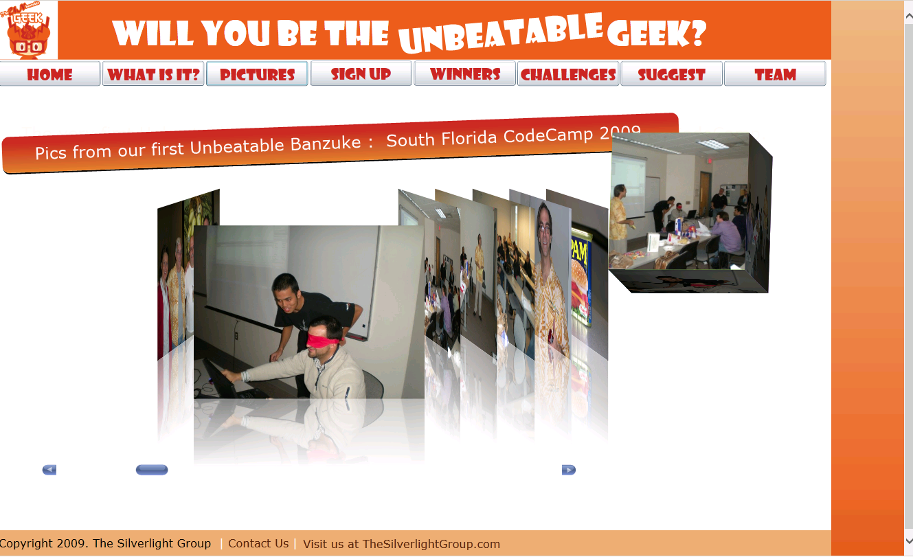 Pictures — 3D coverflow photo gallery from the event